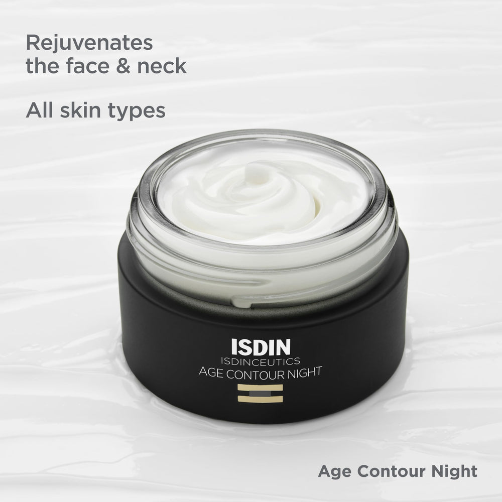 ISDIN ingredients display with melatonin and peptides boosting antioxidant support