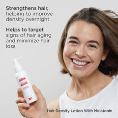 ISDIN Lambdapil dropper applying lotion to scalp, precise dosing for targeted use