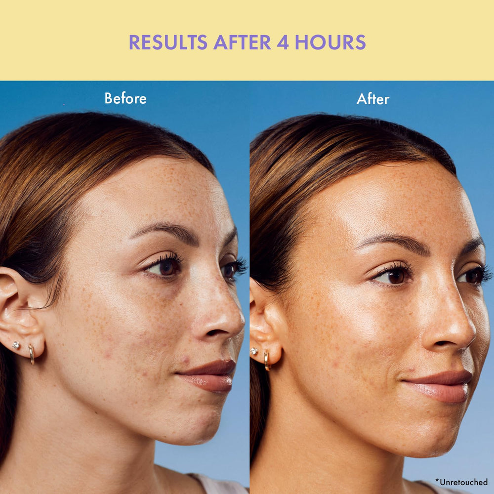 Isle of Paradise application on face illustrating natural, even facial tan result
