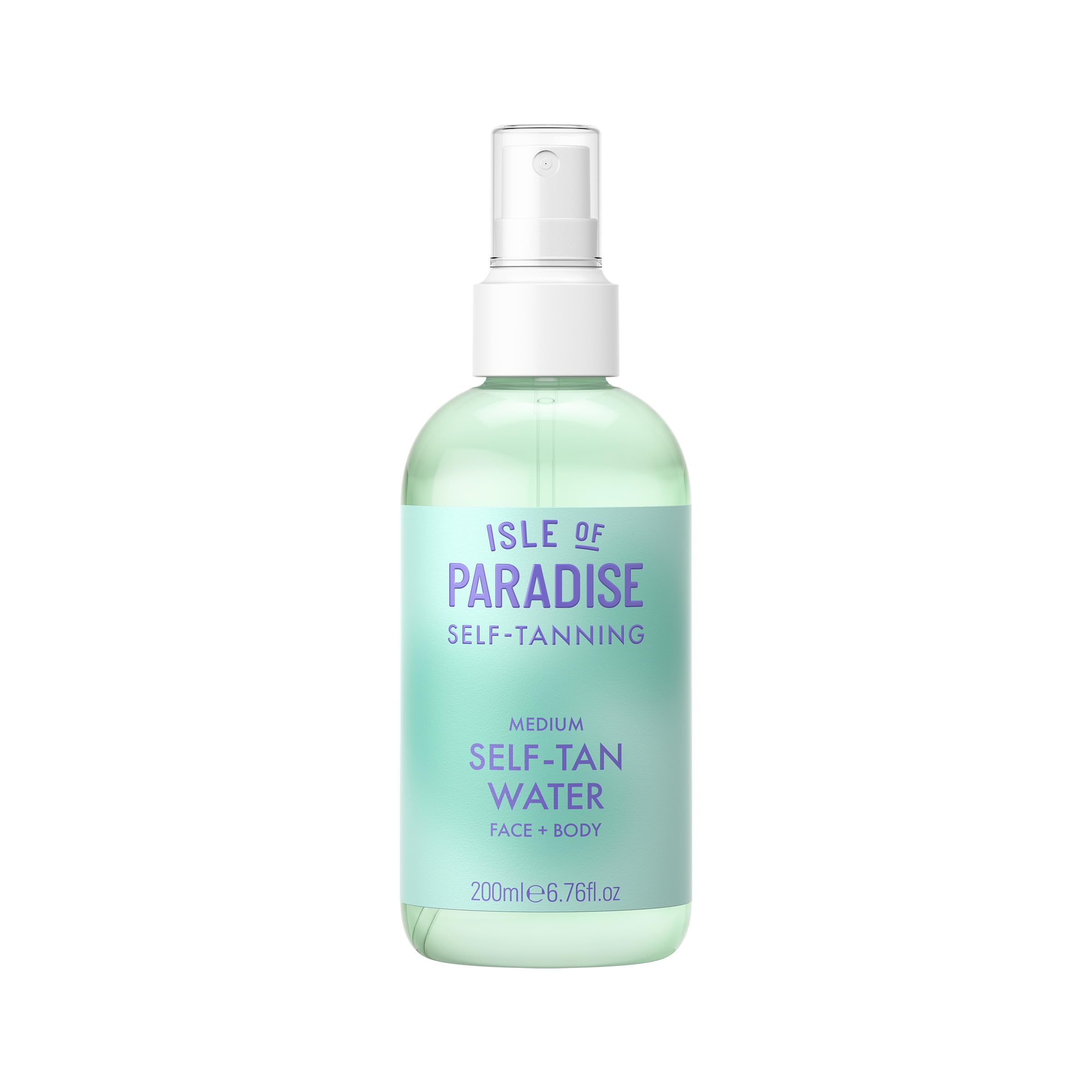Isle of Paradise front packaging showing bottle and label, highlights portability