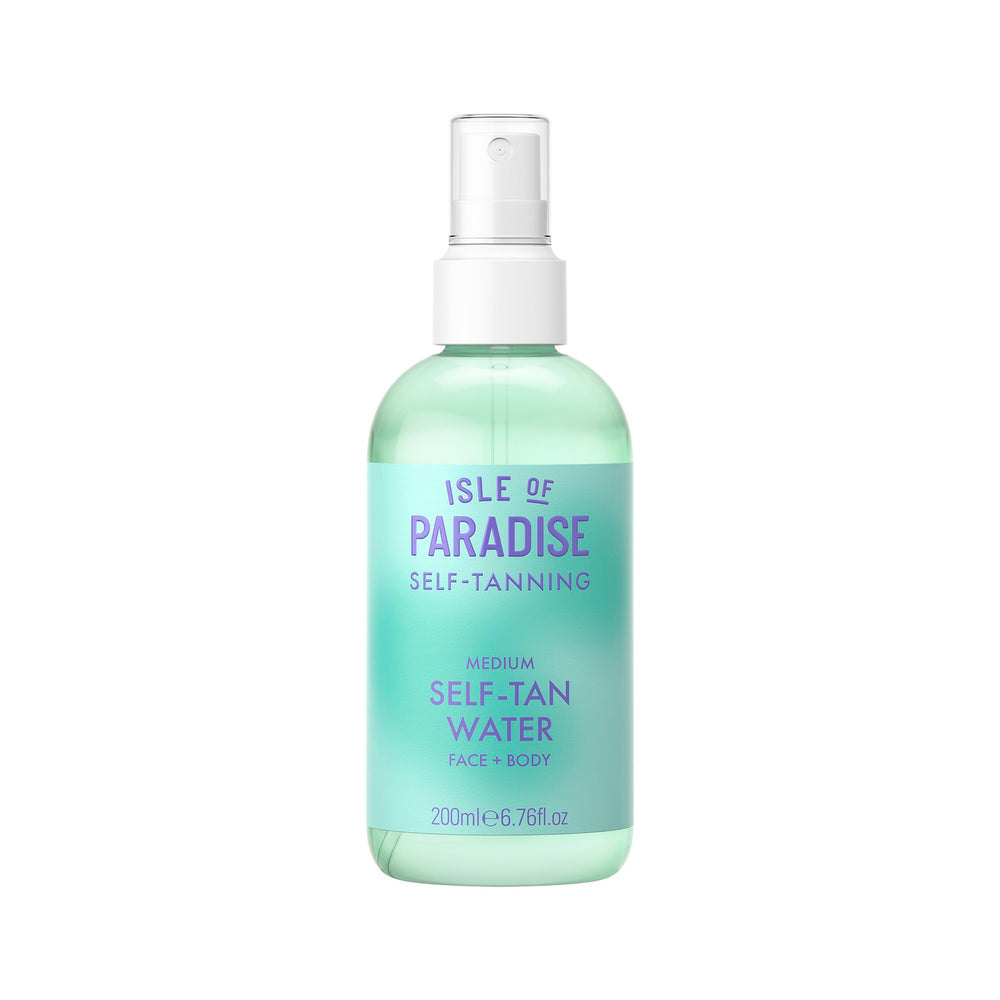 Isle of Paradise front packaging showing bottle and label, highlights portability