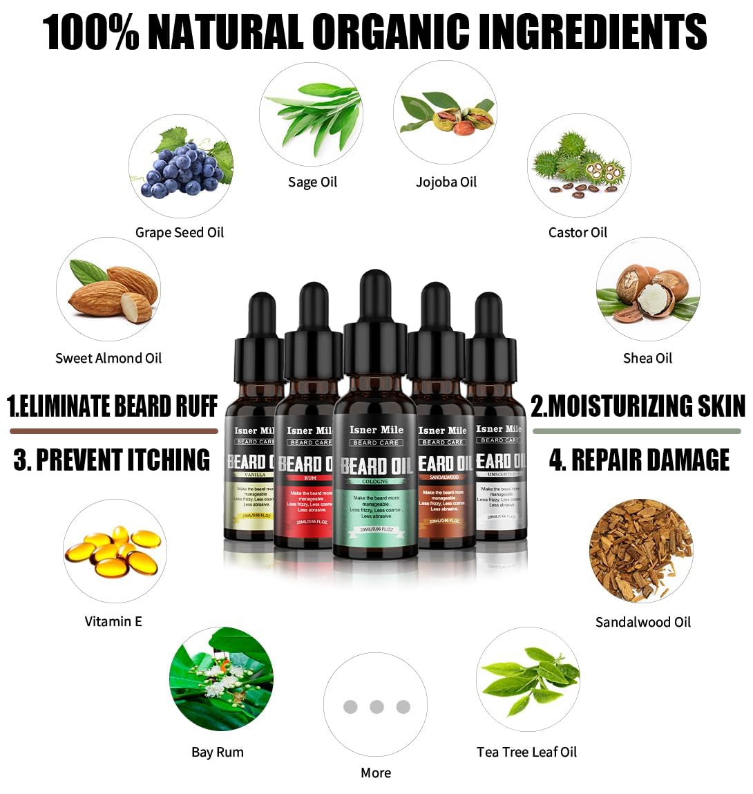 ISNER MILE oil texture drop on skin showing lightweight absorption benefit