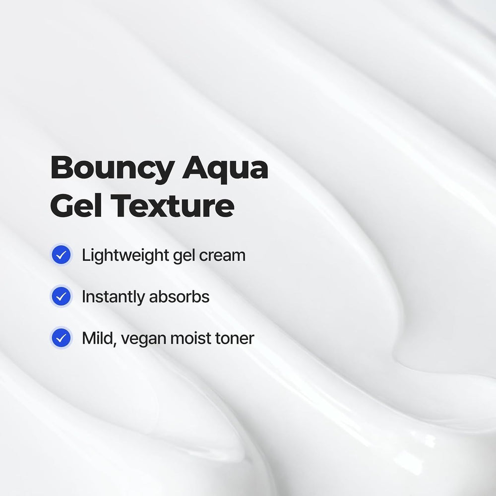 Gel applied on skin illustrating smooth spreadability and instant hydration