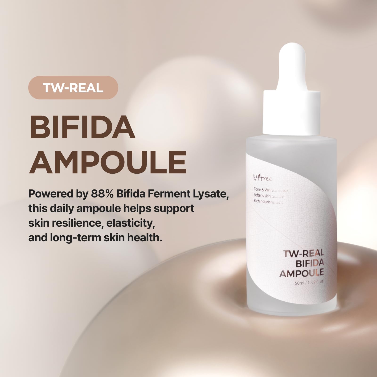 IsNtree dropper with serum texture highlighting quick absorption