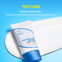 ISNTREE label reading SPF 50 and mineral sunscreen for sensitive skin benefit