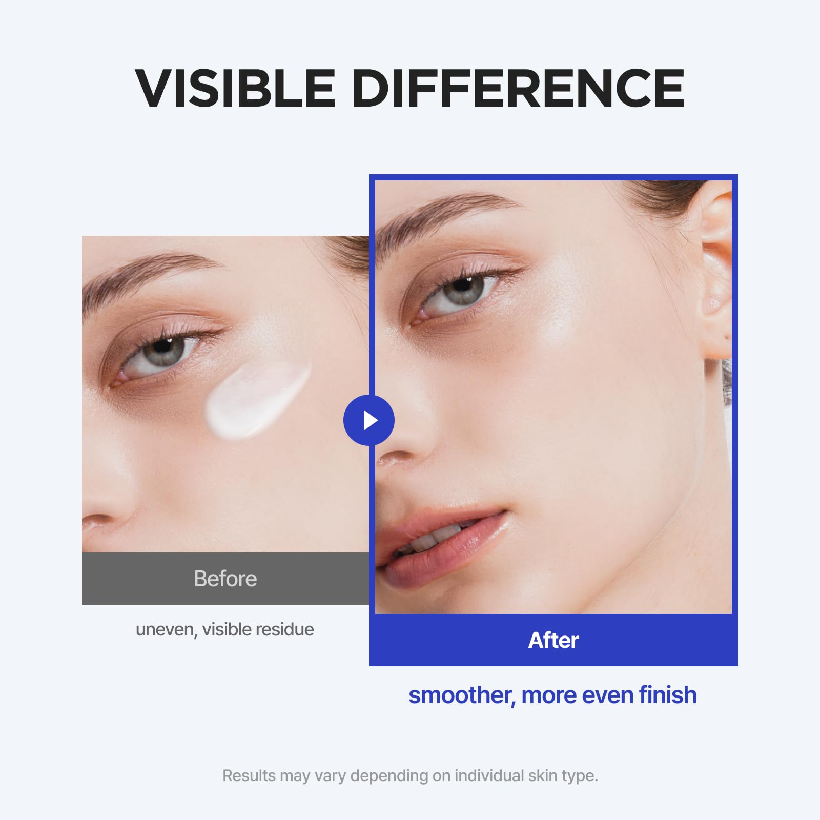 ISNTREE applying suncream to face during morning routine for daily protection