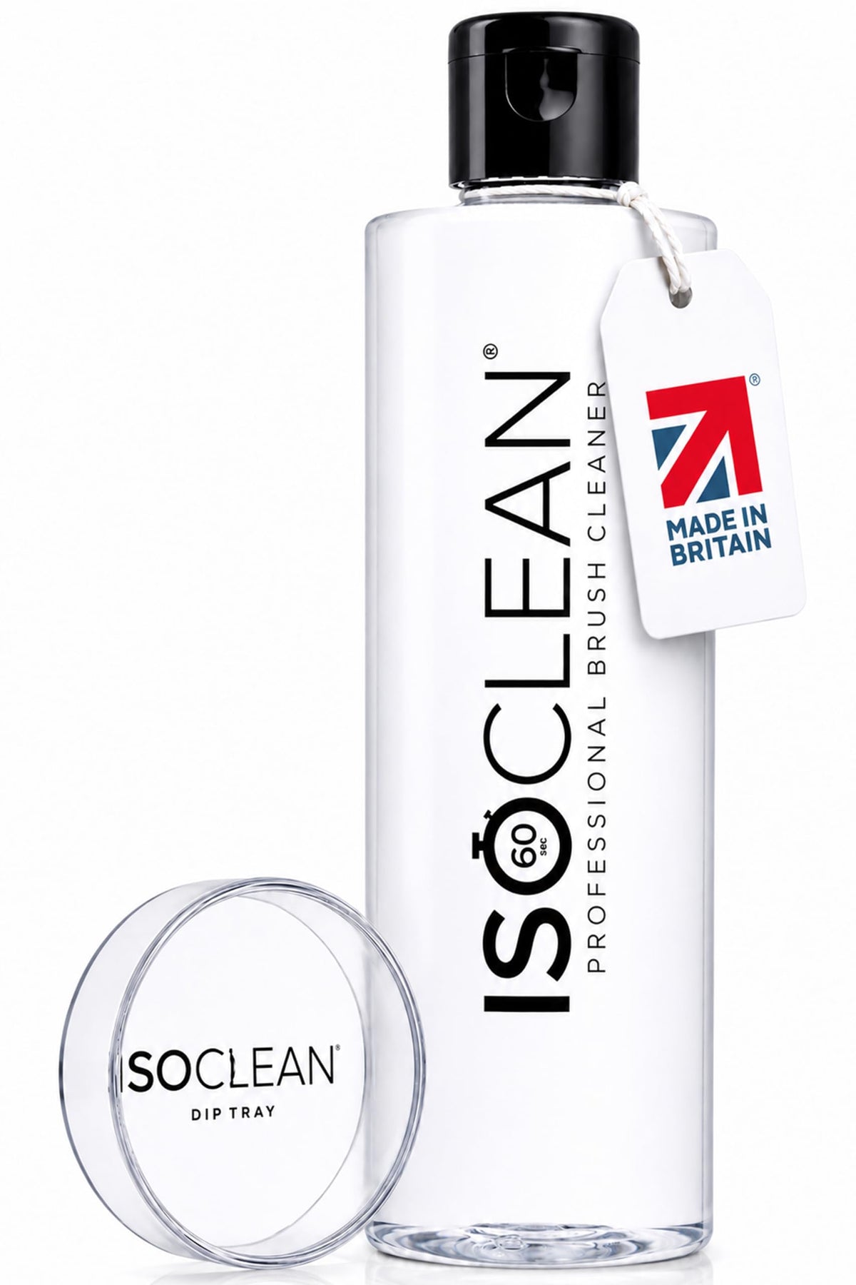 Isoclean front packaging showing bottle and label for quick identification and use