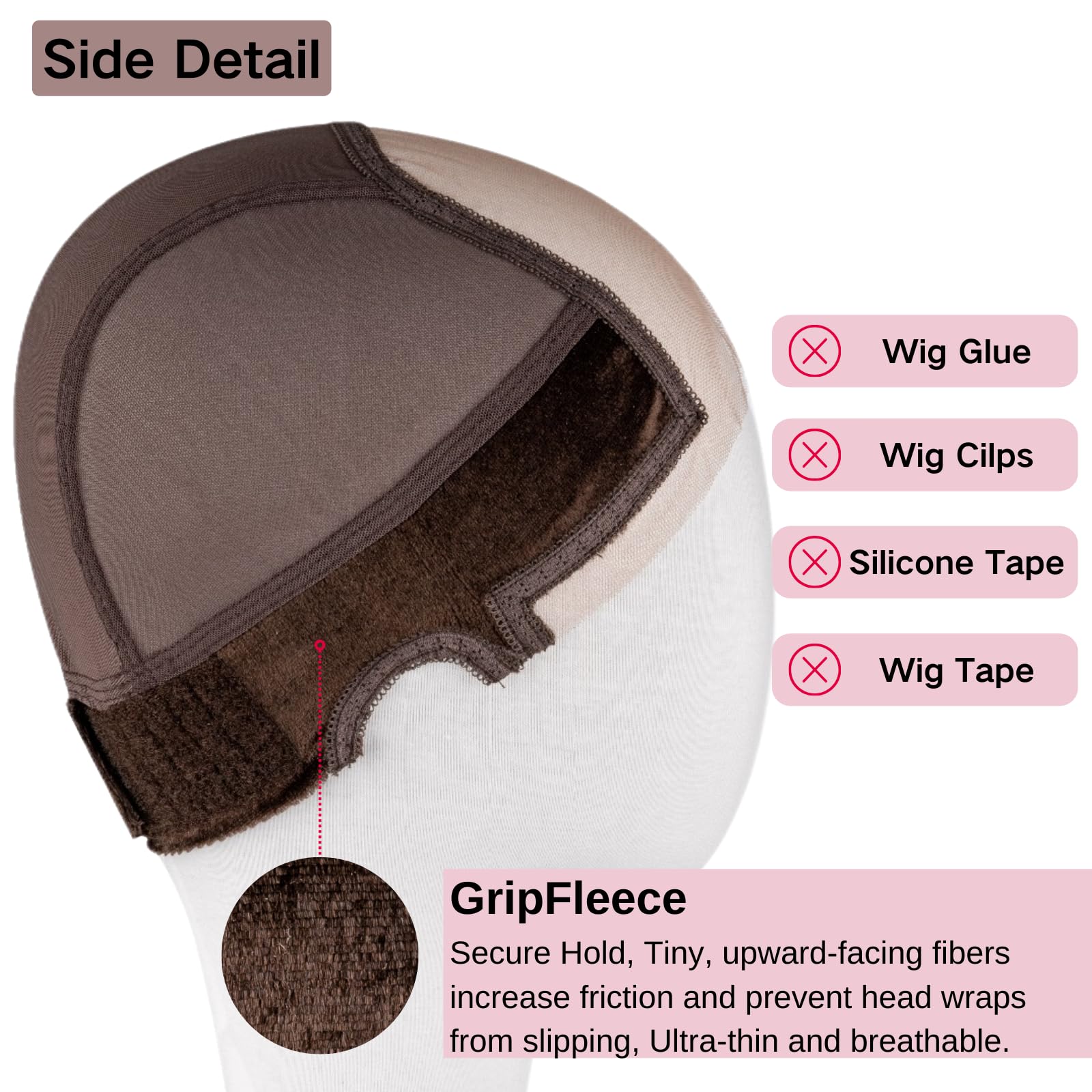 Isshin Beauty cap under wig application demonstrates flatter base and blend