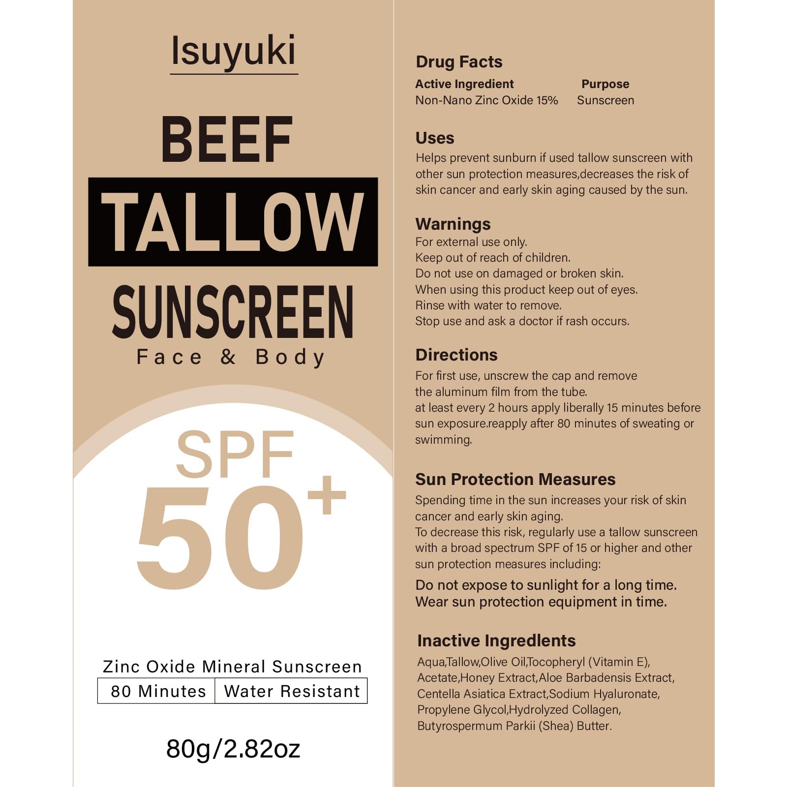 Isuyuki sunscreen in outdoor hiking scene showing practical sport use