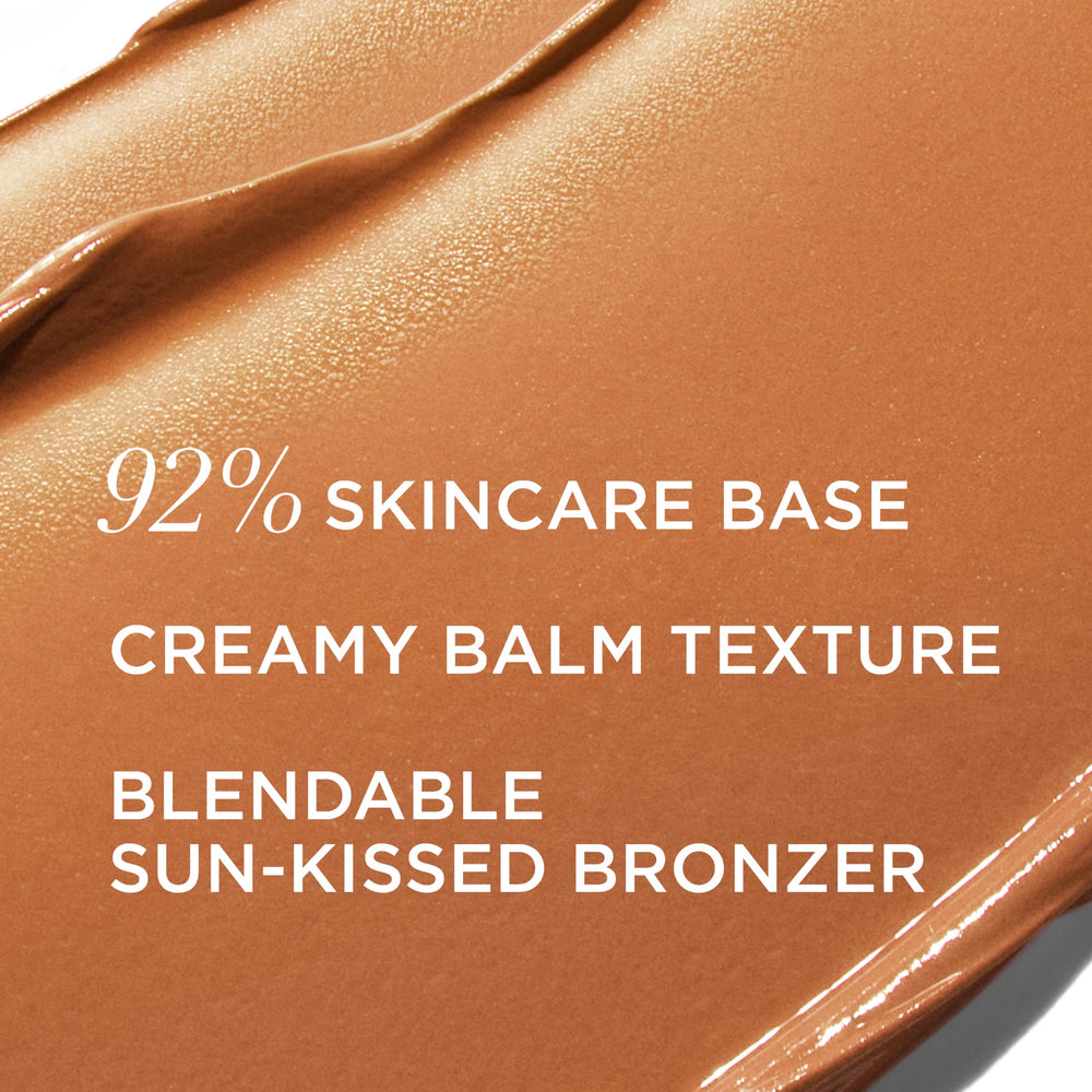 IT Cosmetics bronzer being blended on cheek demonstrates lifted, natural-looking dimension benefit