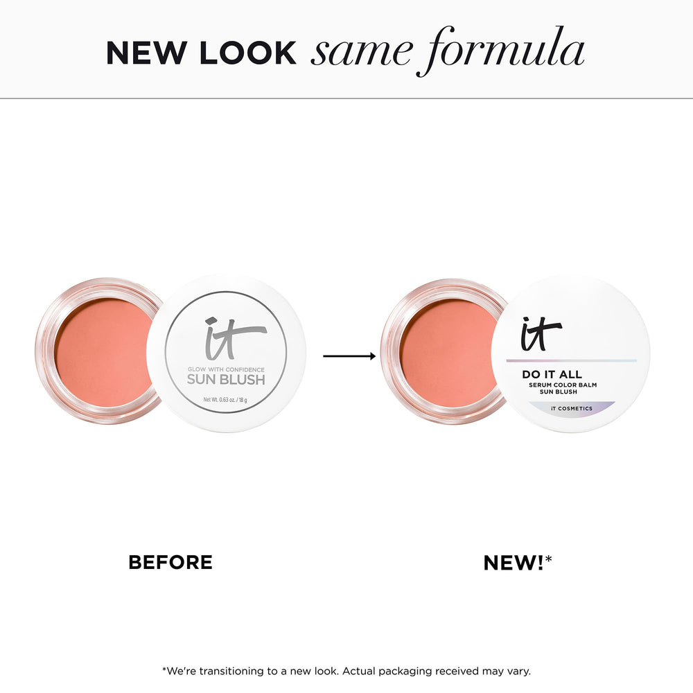 IT Cosmetics bronzer gently applied on eyelids and forehead for cohesive, all-over warmth benefit