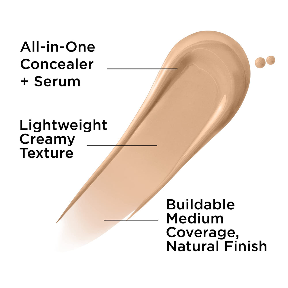 IT Cosmetics built-in kabuki brush blending concealer seamlessly for a natural finish benefit
