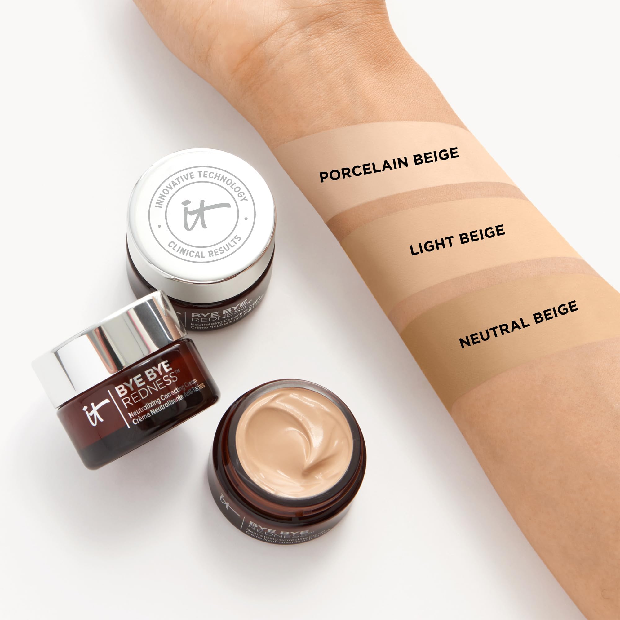 IT Cosmetics applying product with brush for smooth, even coverage
