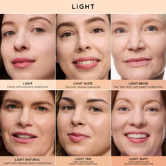 IT Cosmetics concealer beside a ruler to show compact 0.4 fl oz travel-friendly size
