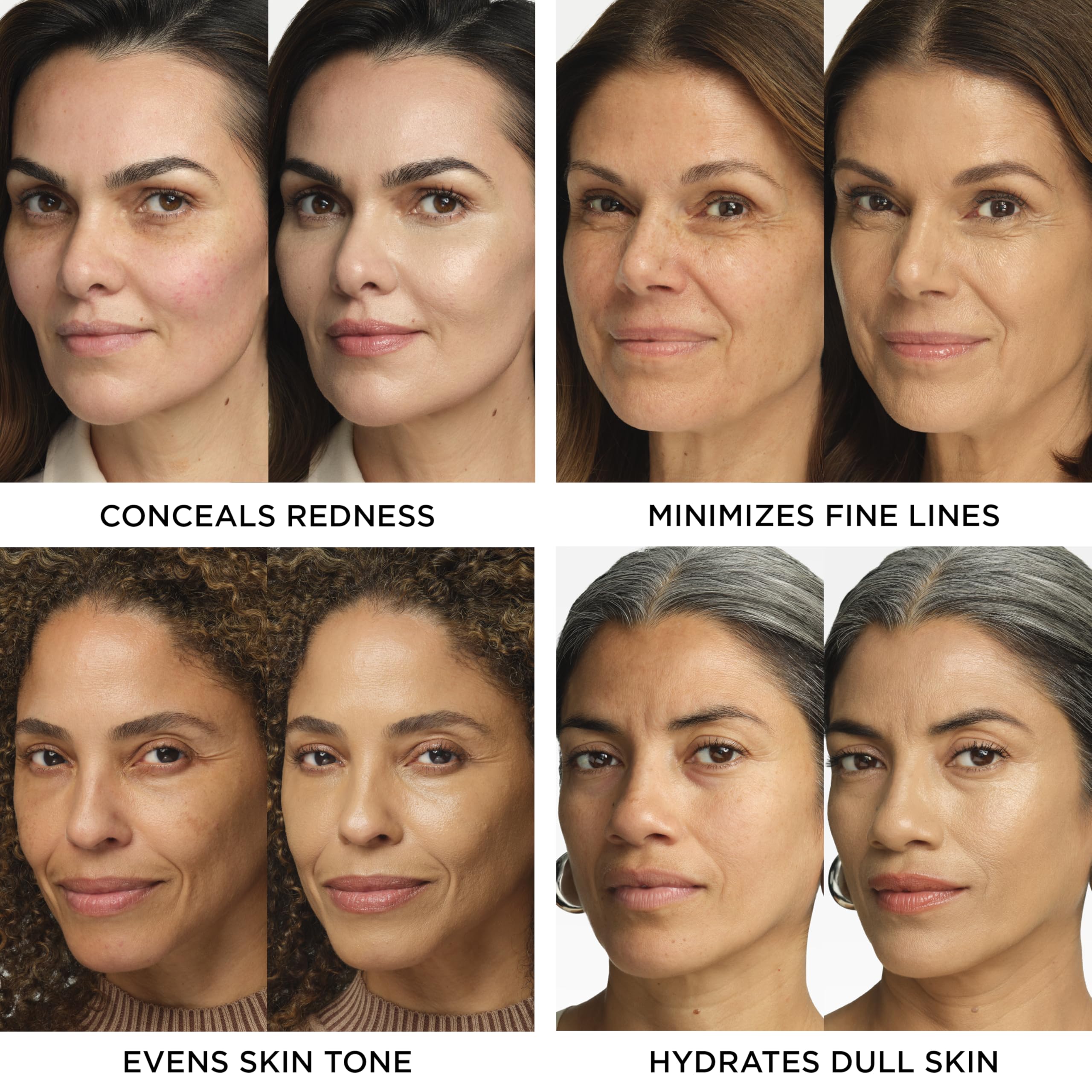 IT Cosmetics label close-up displaying active ingredients for skin-smoothing benefits