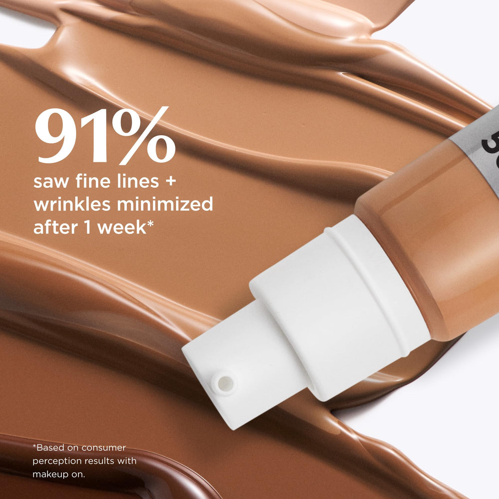 IT Cosmetics close detail of skin finish after setting powder for smooth matte look