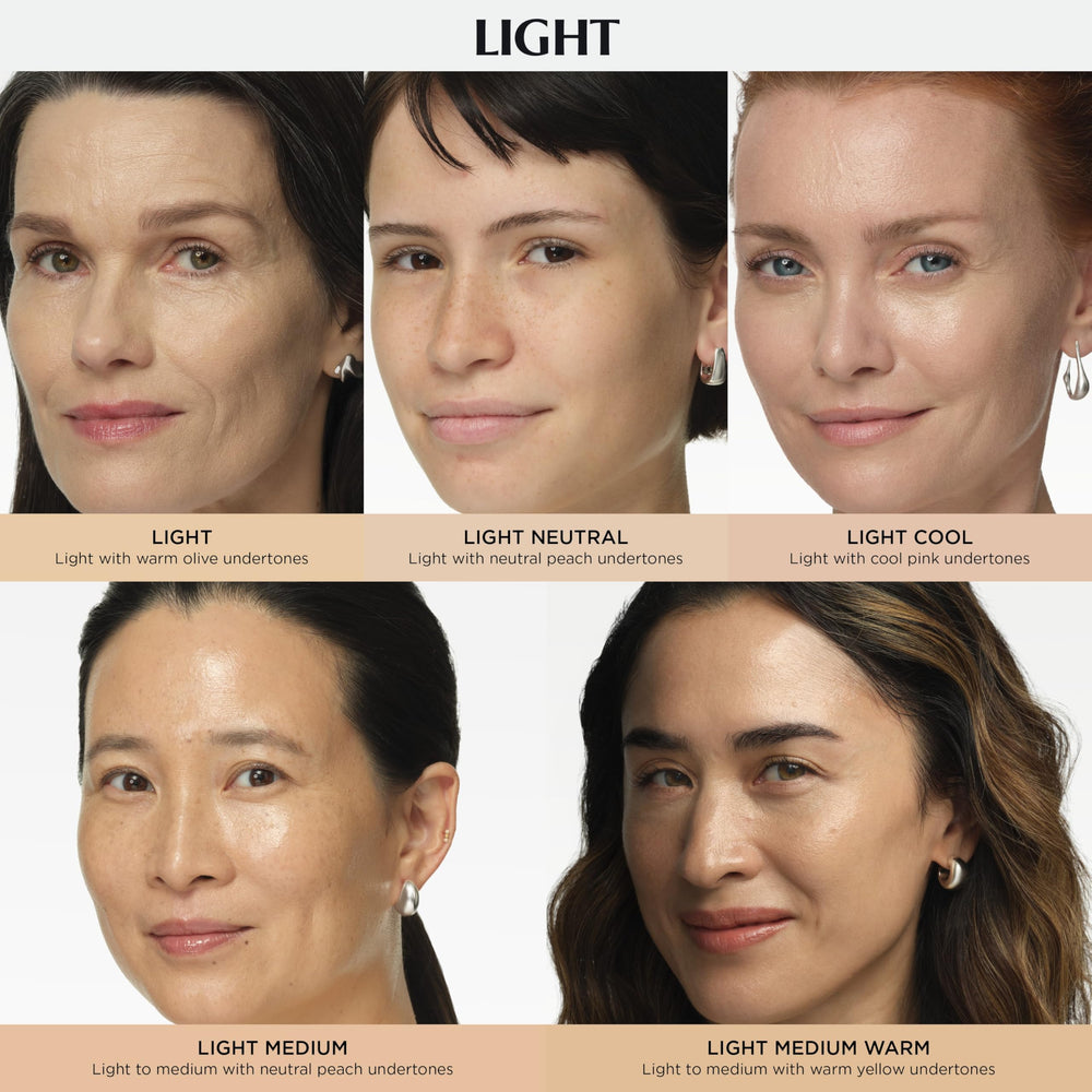 IT Cosmetics shade swatch on arm showing Light Neutral tone for accurate color matching