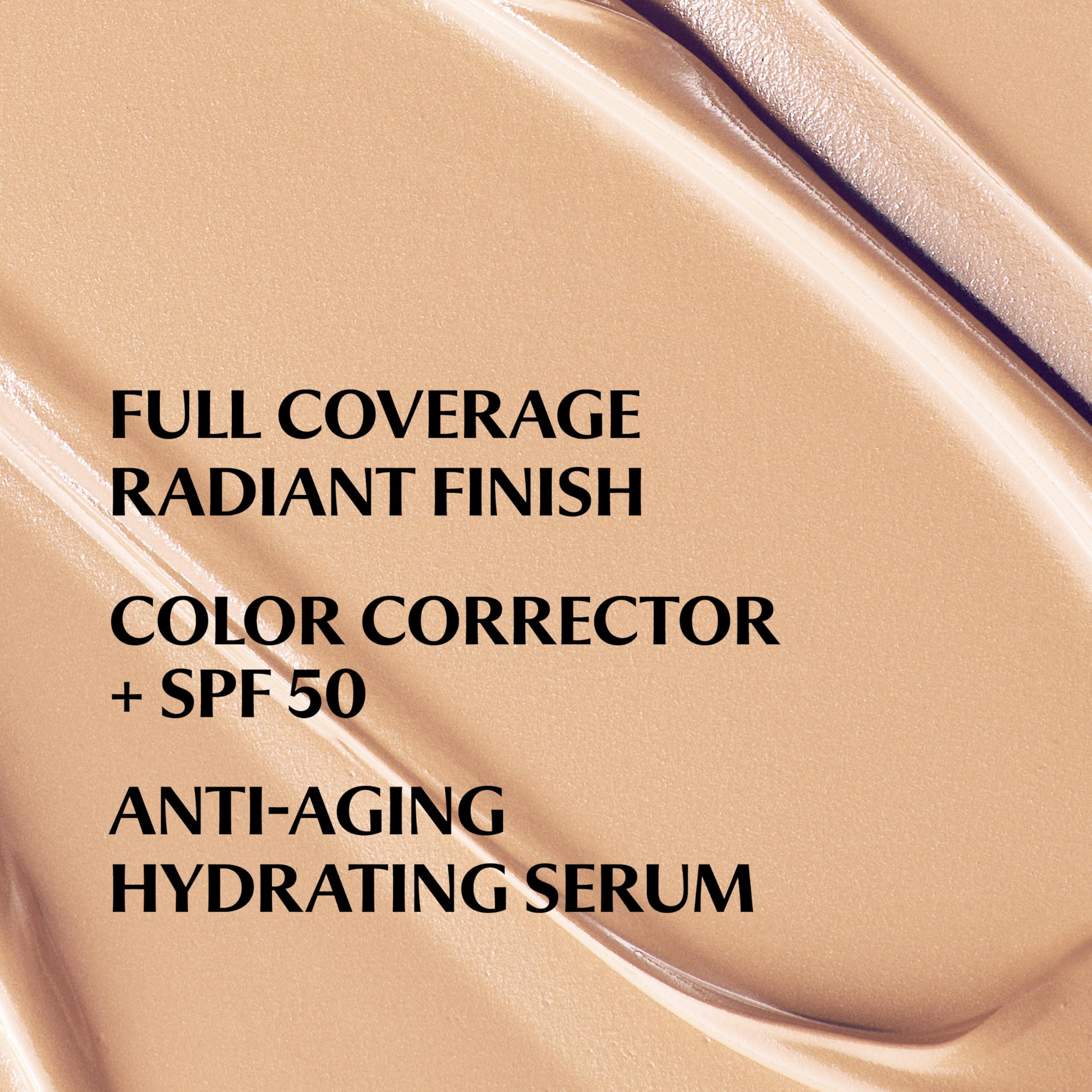 IT Cosmetics cream texture swirl showing radiant finish and blendable consistency
