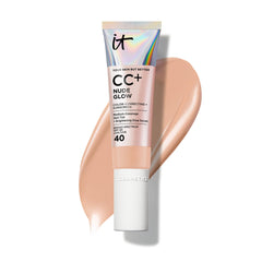 IT Cosmetics product front packaging showing neutral medium shade and benefit of coverage