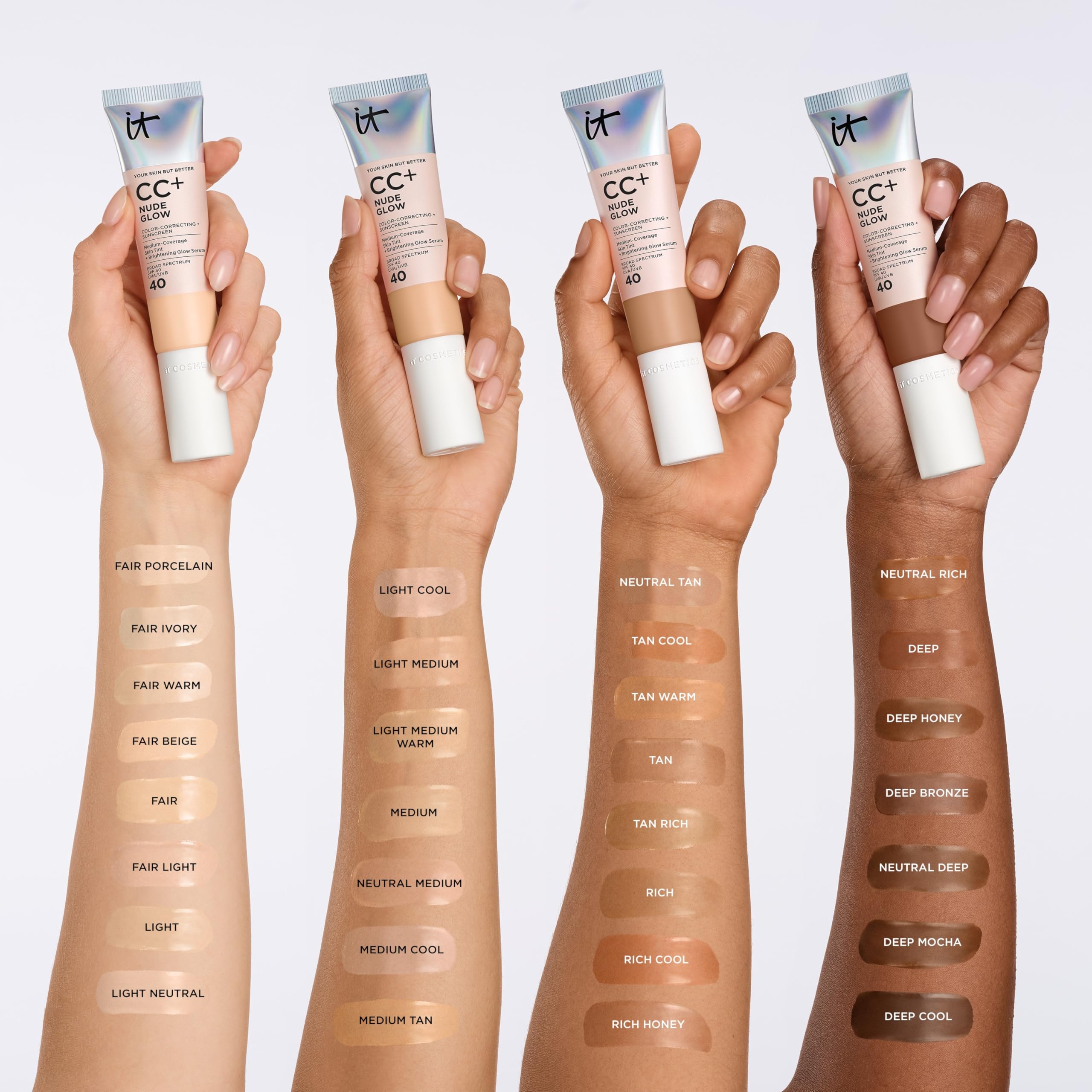 IT Cosmetics ingredients close-up highlighting niacinamide and hyaluronic acid