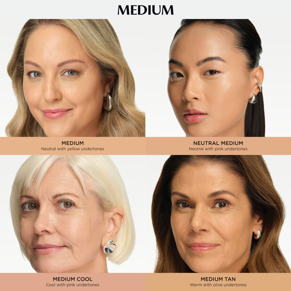 IT Cosmetics CC+ Cream before and after on model showing evened skin tone and coverage