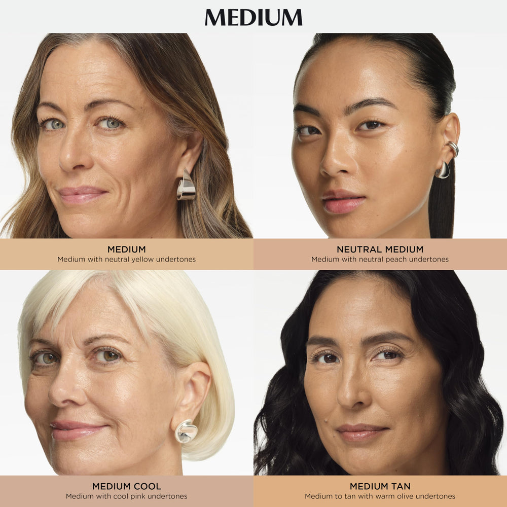 IT Cosmetics being applied with a complexion brush for smooth buildable coverage