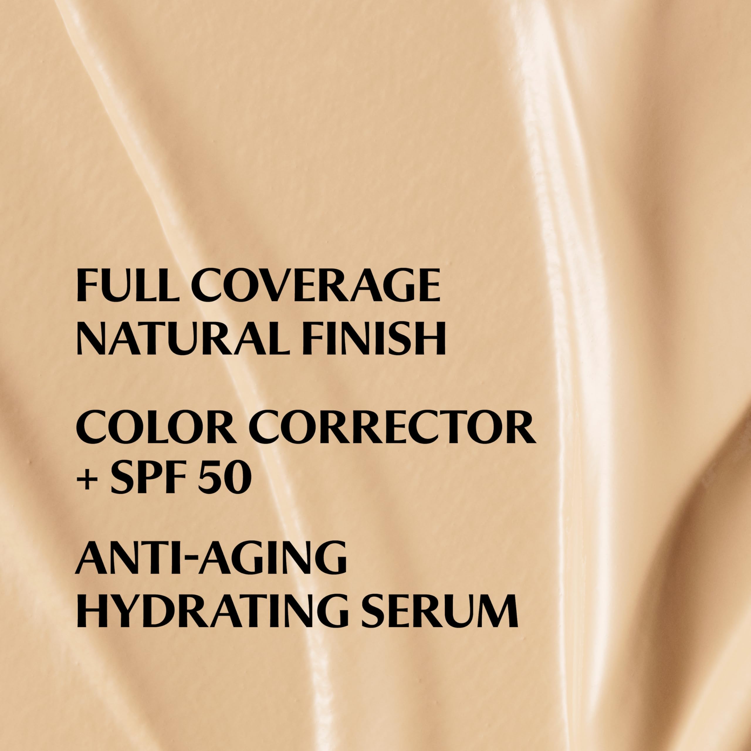 IT Cosmetics CC+ texture swipe showing creamy formula and hydrating finish