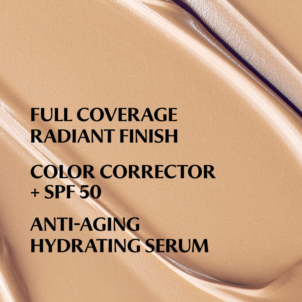 IT Cosmetics cream texture swipe showing luminous, blendable finish