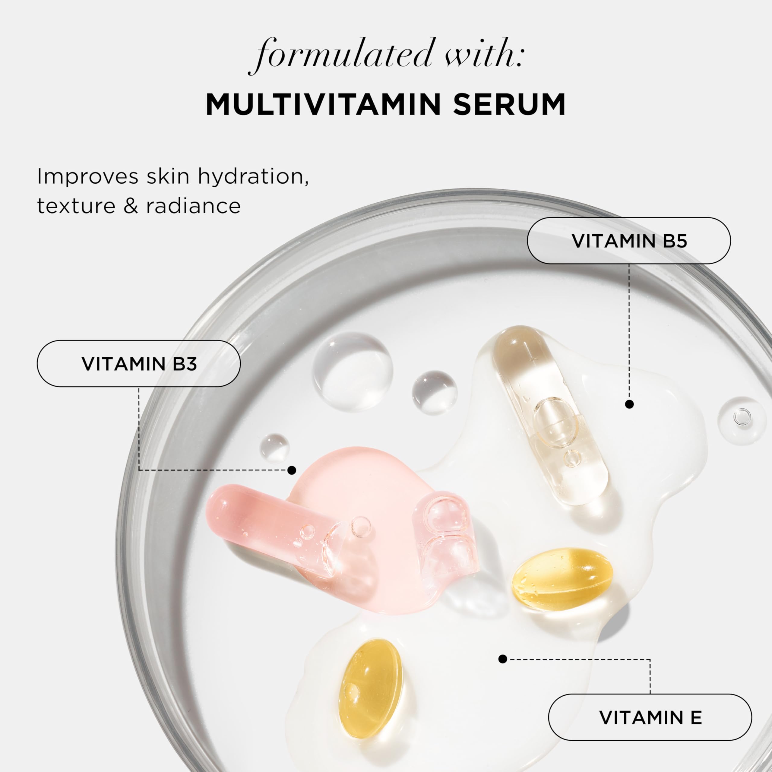 IT Cosmetics ingredient list close-up emphasizing hyaluronic acid and vitamins