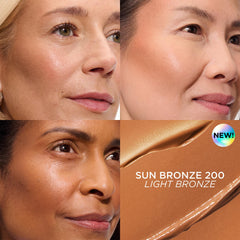 IT Cosmetics compact opened to reveal creamy bronzer texture for smooth application benefit