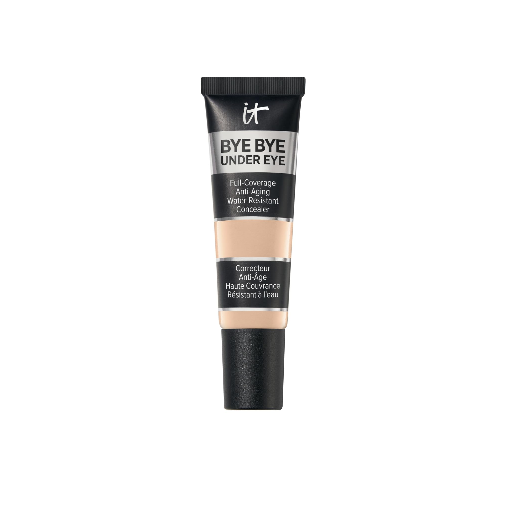IT Cosmetics front tube of concealer showing product and shade benefits