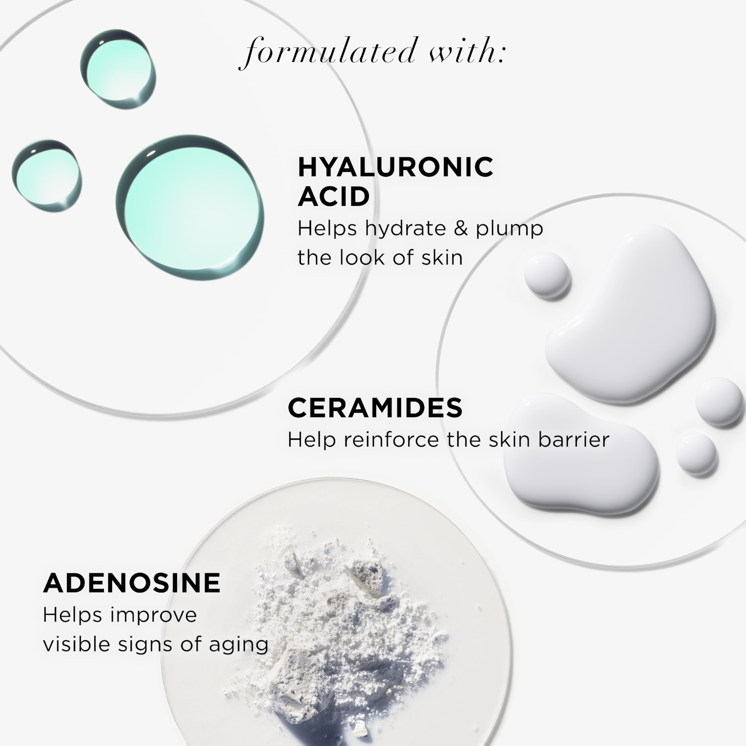 IT Cosmetics ingredients label emphasizing hyaluronic and ceramides