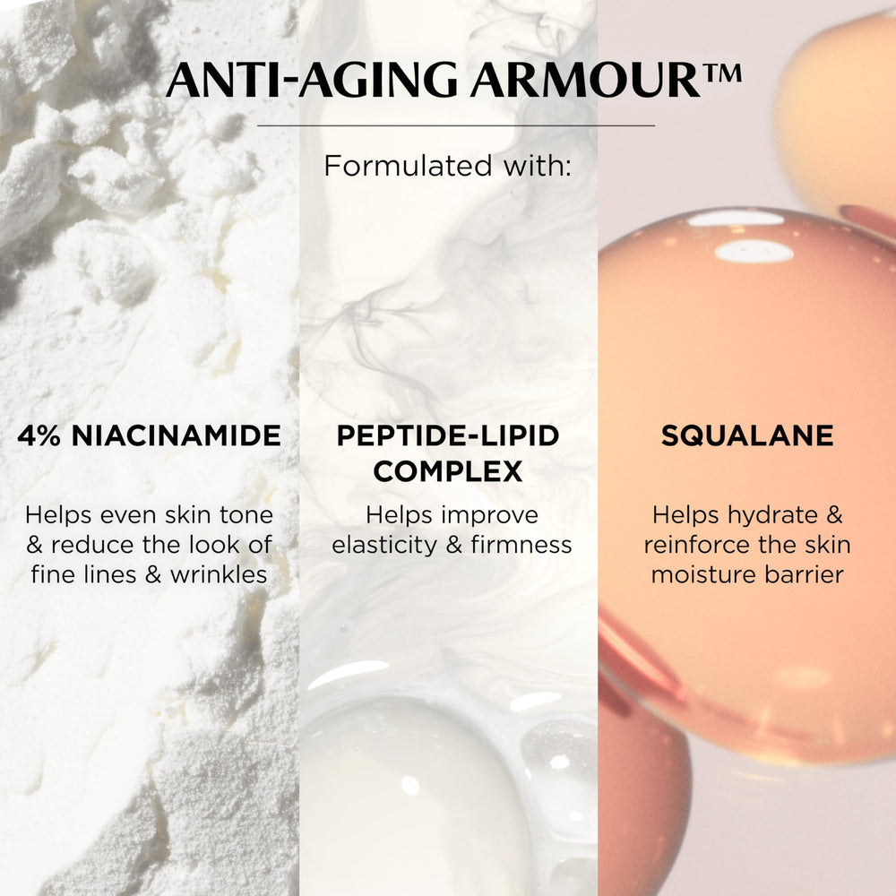 IT Cosmetics peptide-lipid complex graphic showing elasticity and firmness benefit