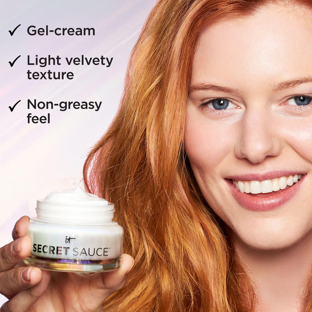 IT Cosmetics Secret Sauce ingredient label detail highlighting active ingredients and benefits