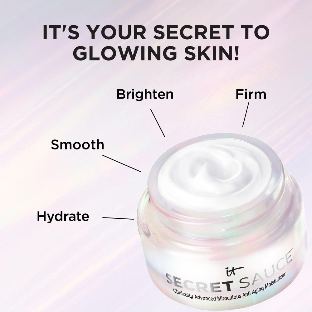 IT Cosmetics Secret Sauce being applied to fingertip demonstrating easy spread and absorption