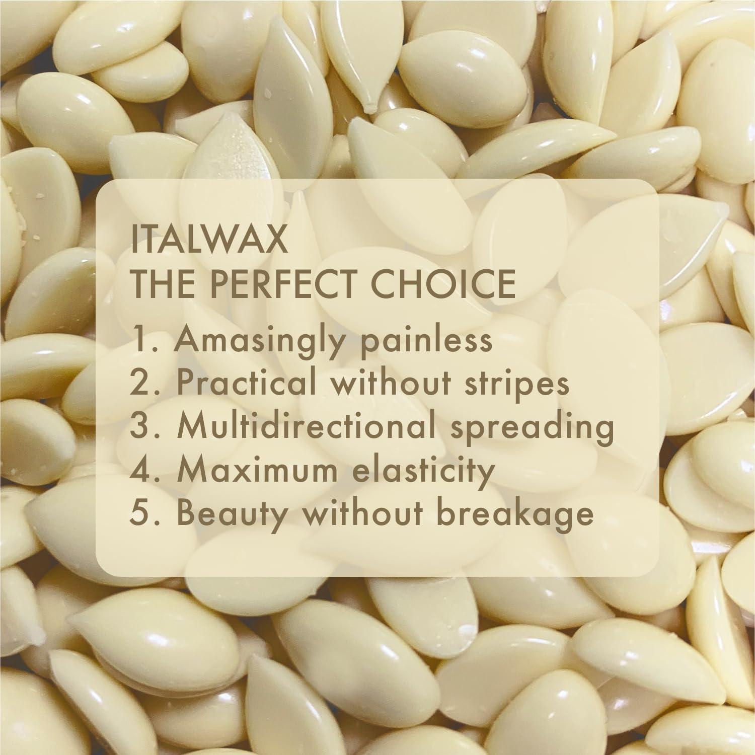 Italwax spatula applying wax demonstrating precise spread benefit