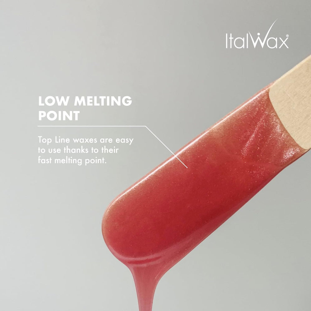 Italwax beads scooped to show quantity and easy melting benefit