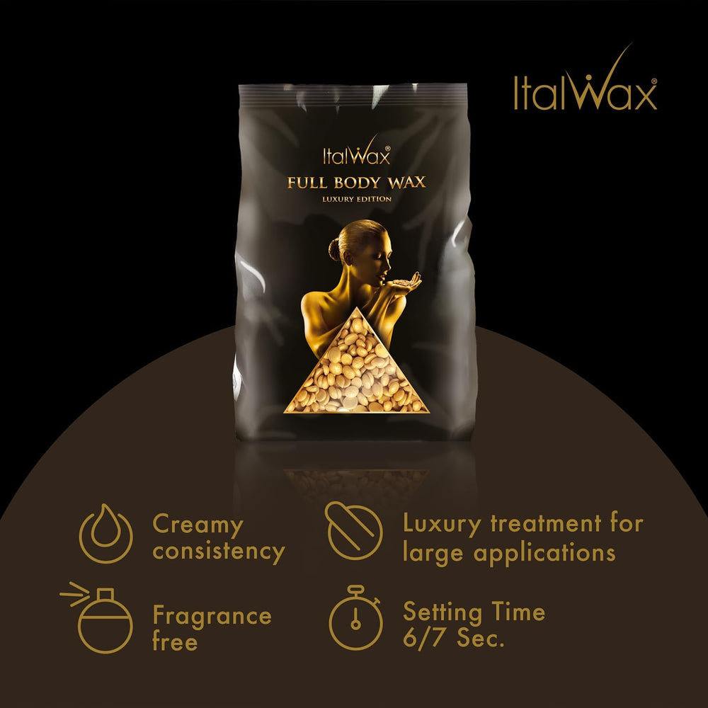 Italwax melted wax in an electric pot demonstrating smooth consistency for even application