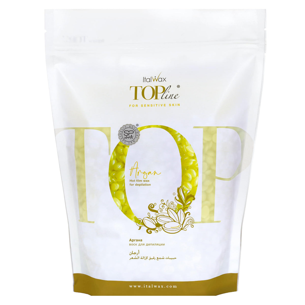 Italwax front packaging showing product and benefits for professional use