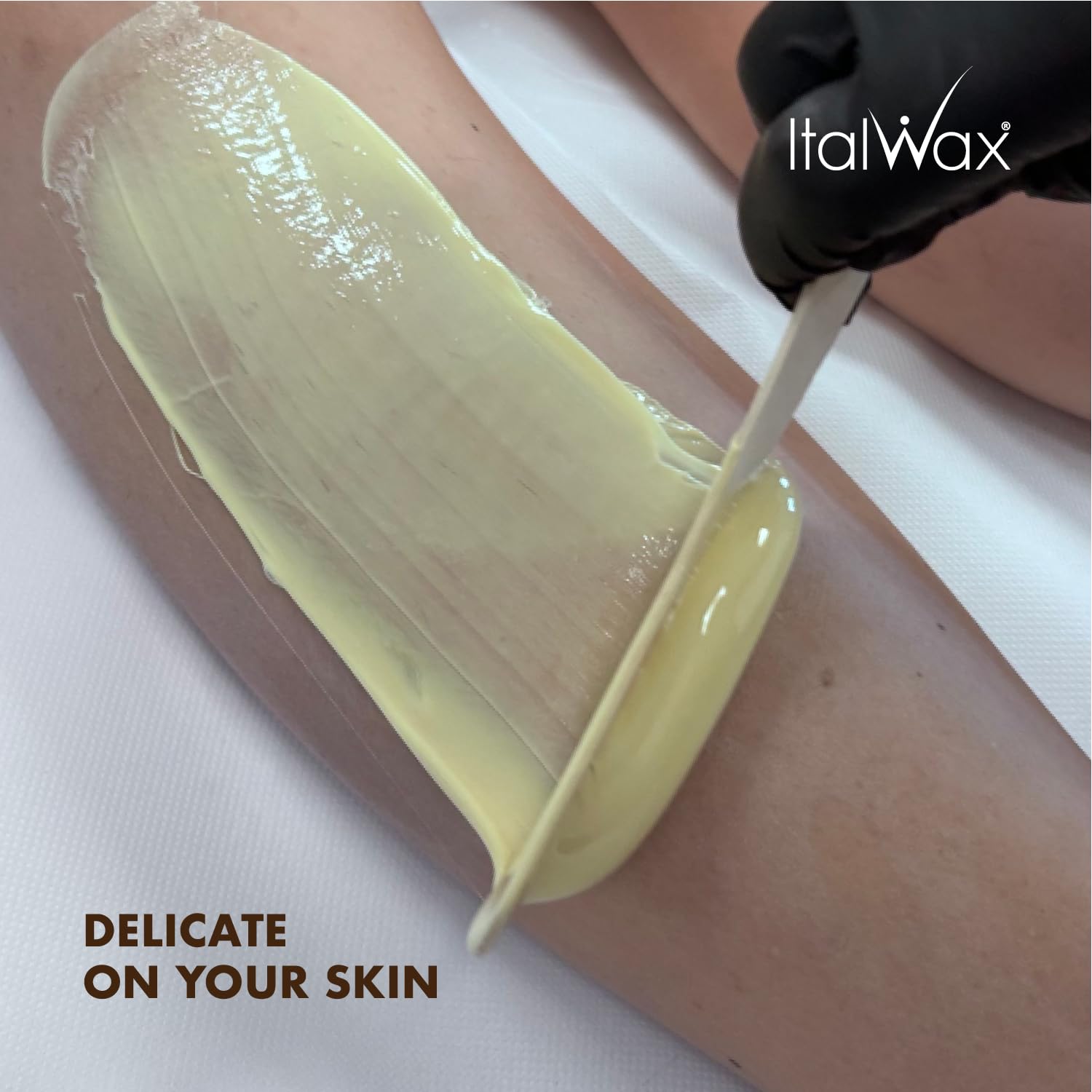 Italwax bag beside scale showing 2.2 lb weight and value for multiple treatments