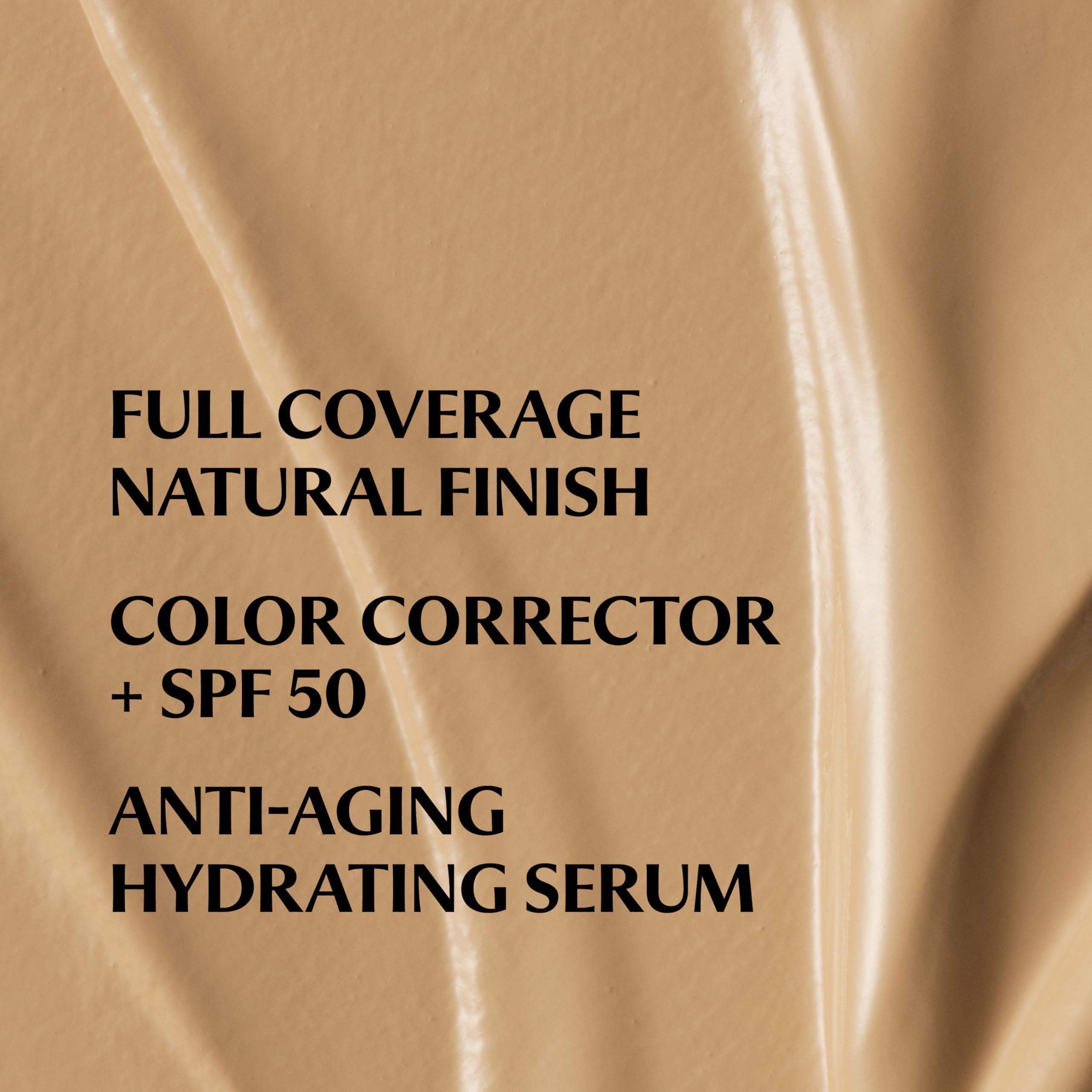 IT Cosmetics CC+ Cream texture swirl on white surface highlighting creamy, blendable finish