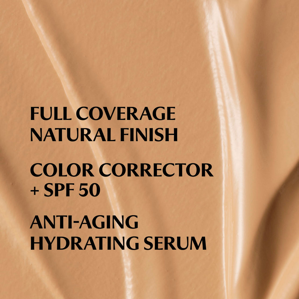 IT Cosmetics CC+ Cream texture swirl on white surface highlighting creamy, blendable finish