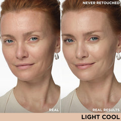 IT Cosmetics CC+ Cream creamy texture close-up showing luminous finish benefit