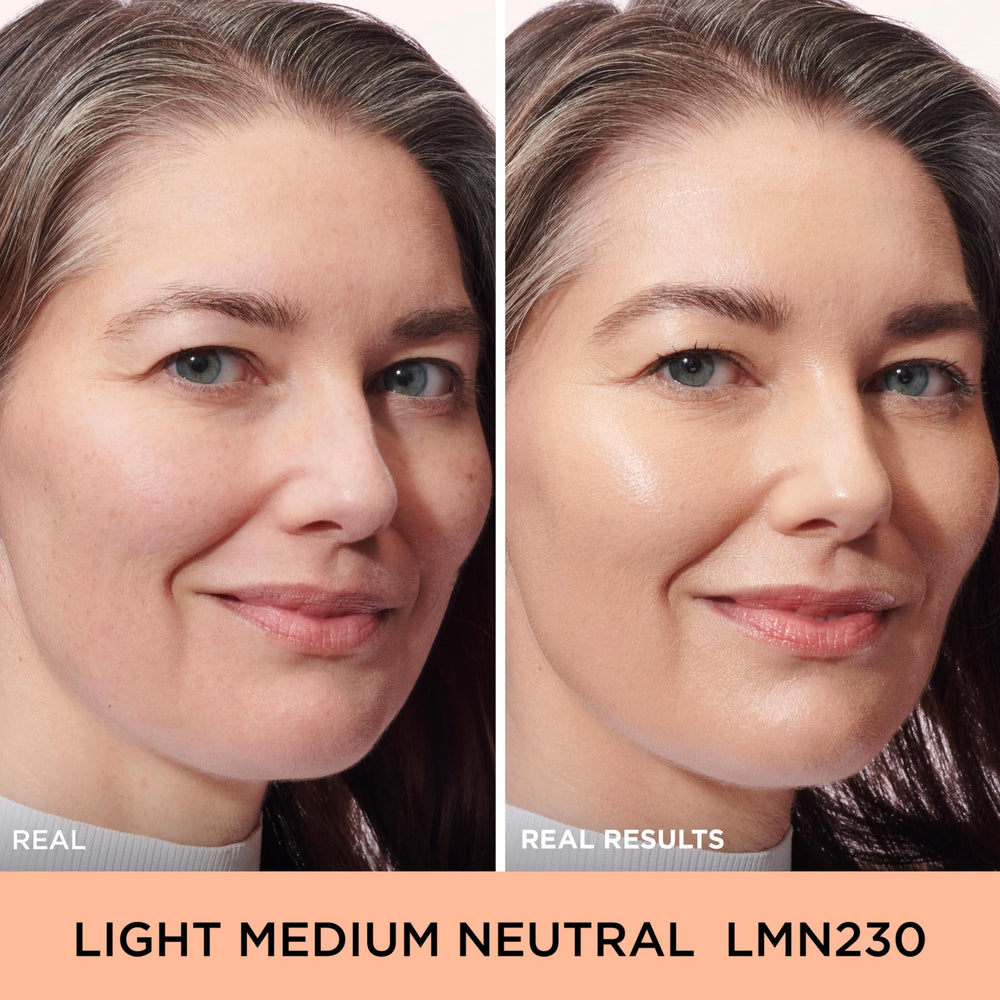 IT Cosmetics concealer texture swirl showing silky formula and blendable glow benefit
