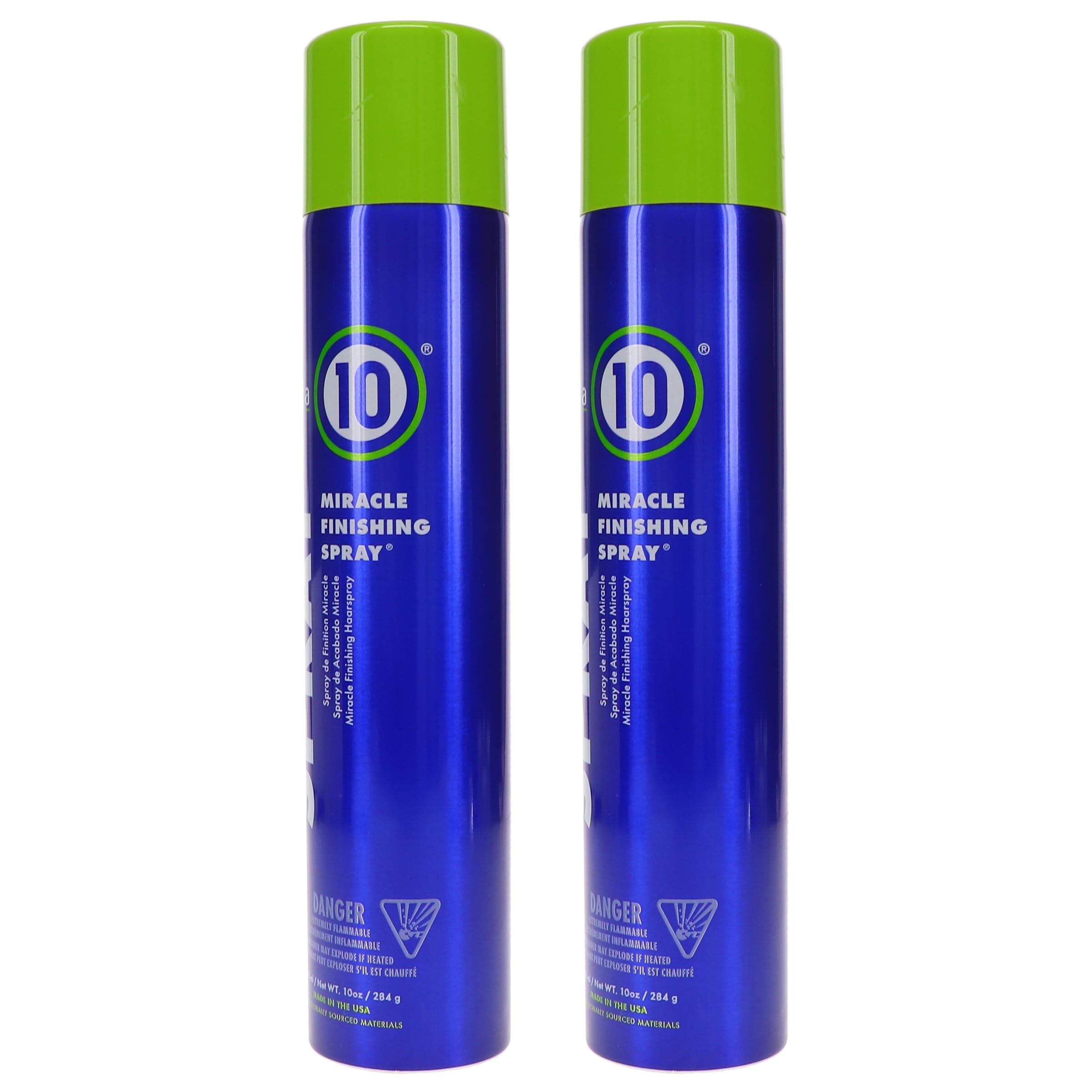 It's a 10 Haircare nozzle close-up demonstrating fine mist for even coverage