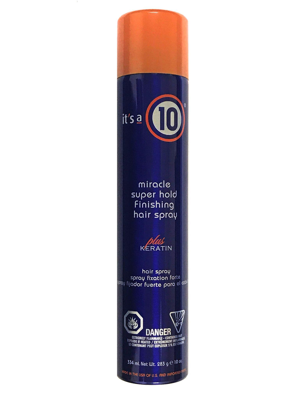 It's A 10 front packaging showing product and strong reliable hold