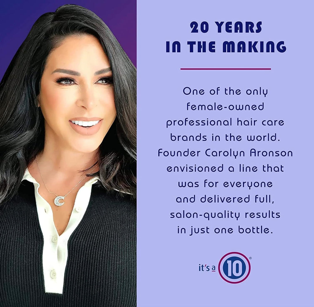 It's A 10 mask applied to wet hair showing detangling benefits