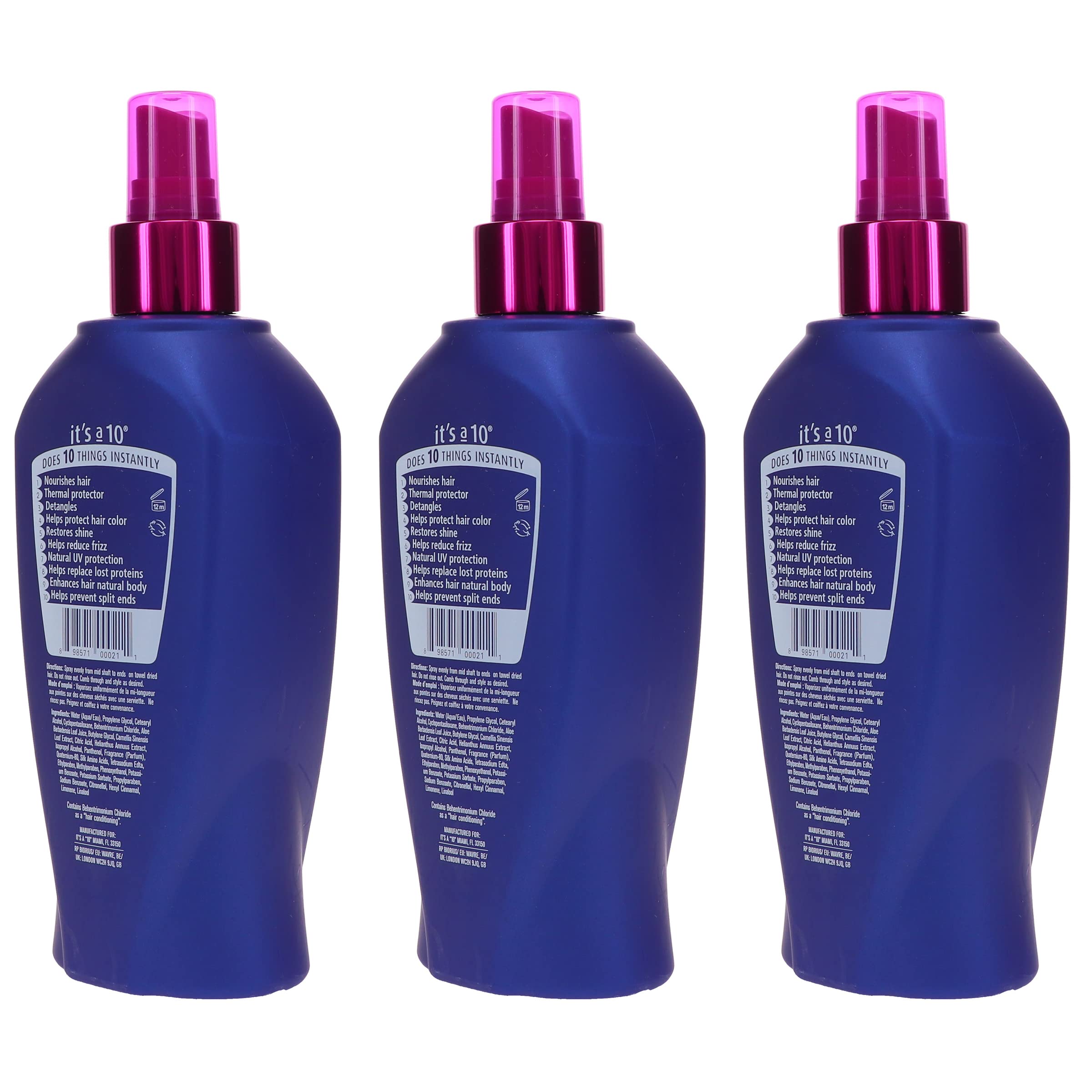 It's a 10 being applied to damp hair to detangle and smooth benefit