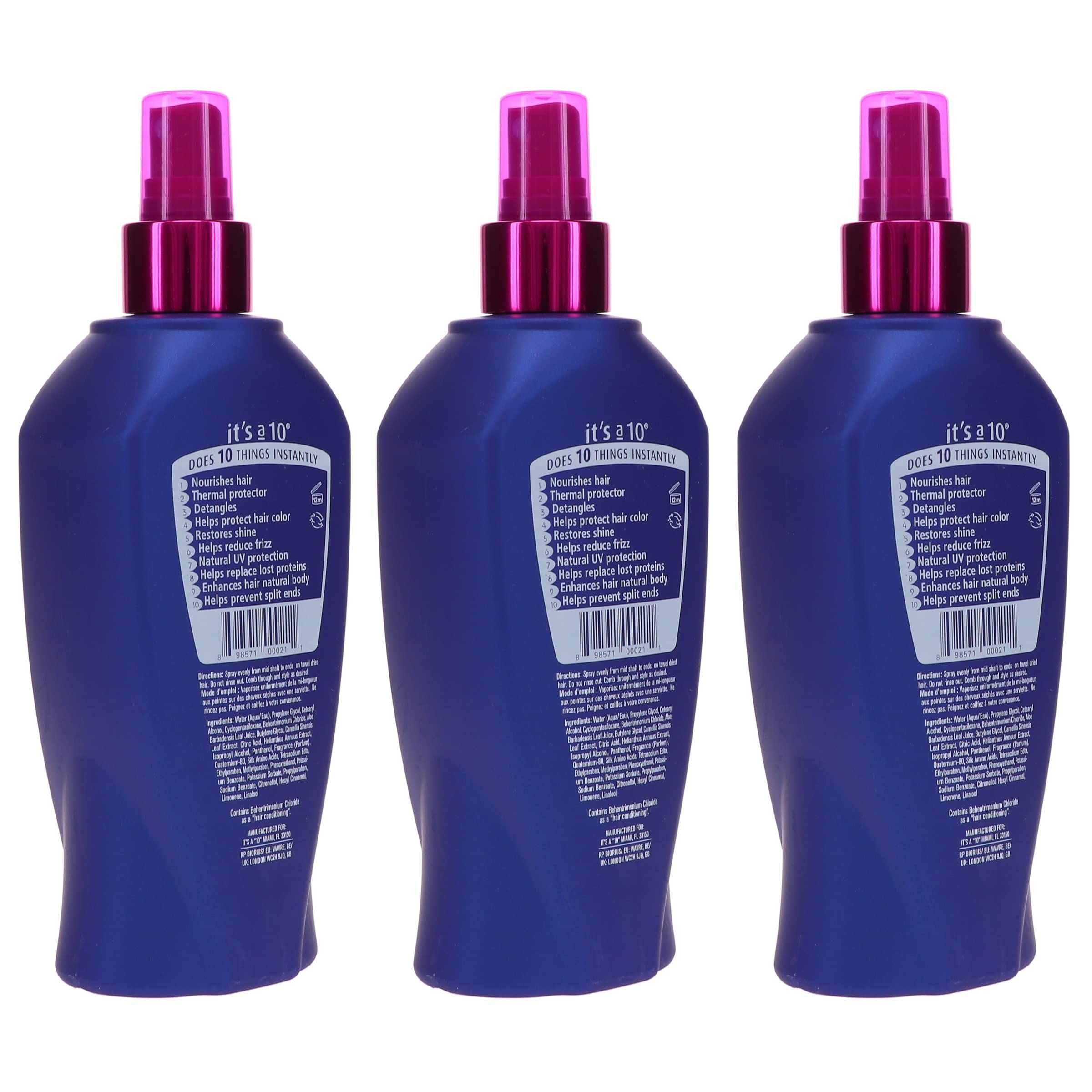 It's a 10 product texture droplet showing lightweight formula benefit