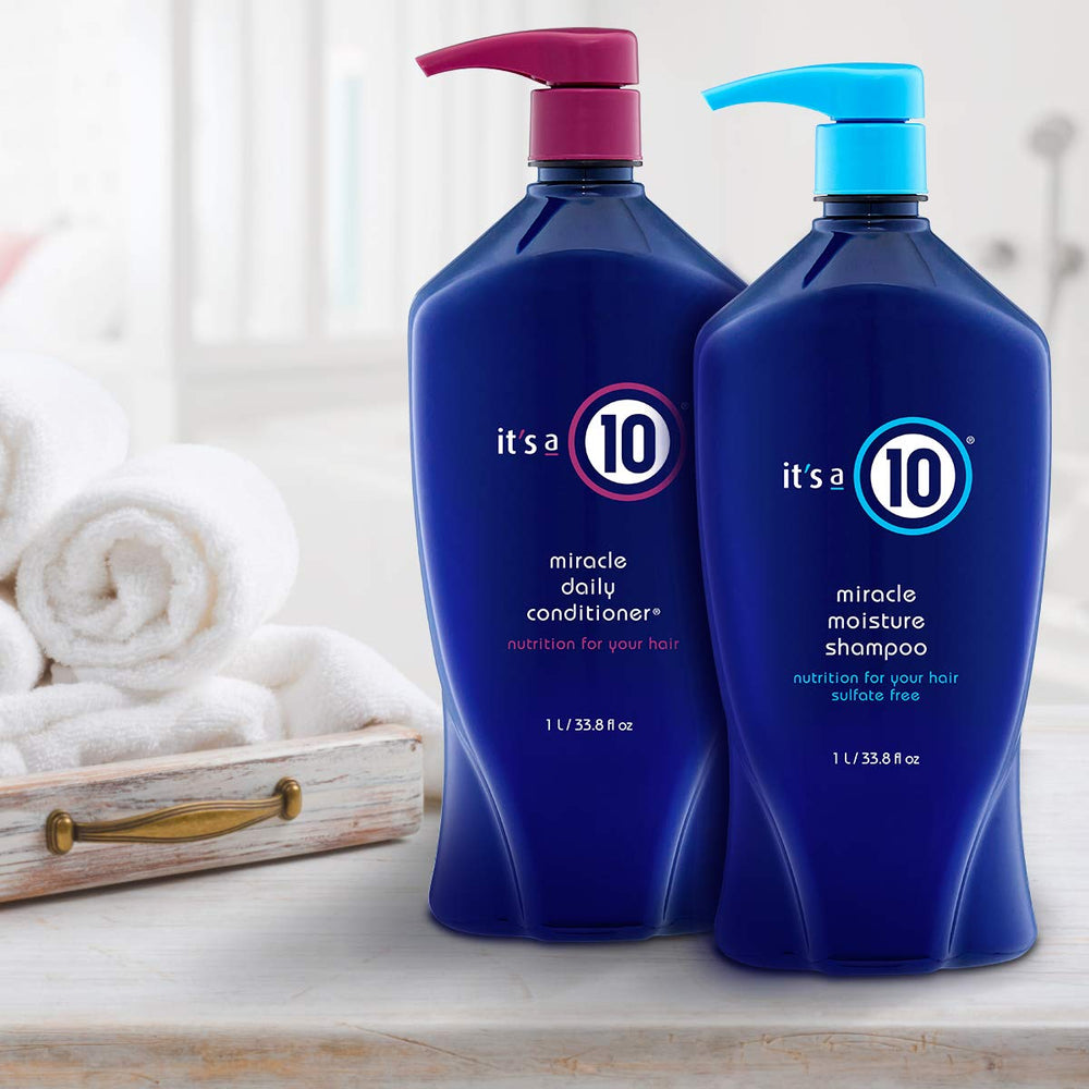 It’s a 10 product in use on wet hair illustrating smooth application